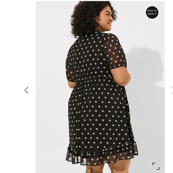 NWT Torrid heart print dress - Picture 2 of 5